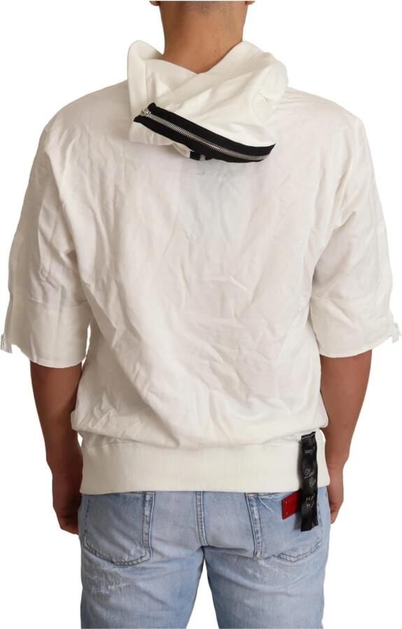 Dolce & Gabbana White Hooded Limited Edition Sweater Wit Heren - Foto 2