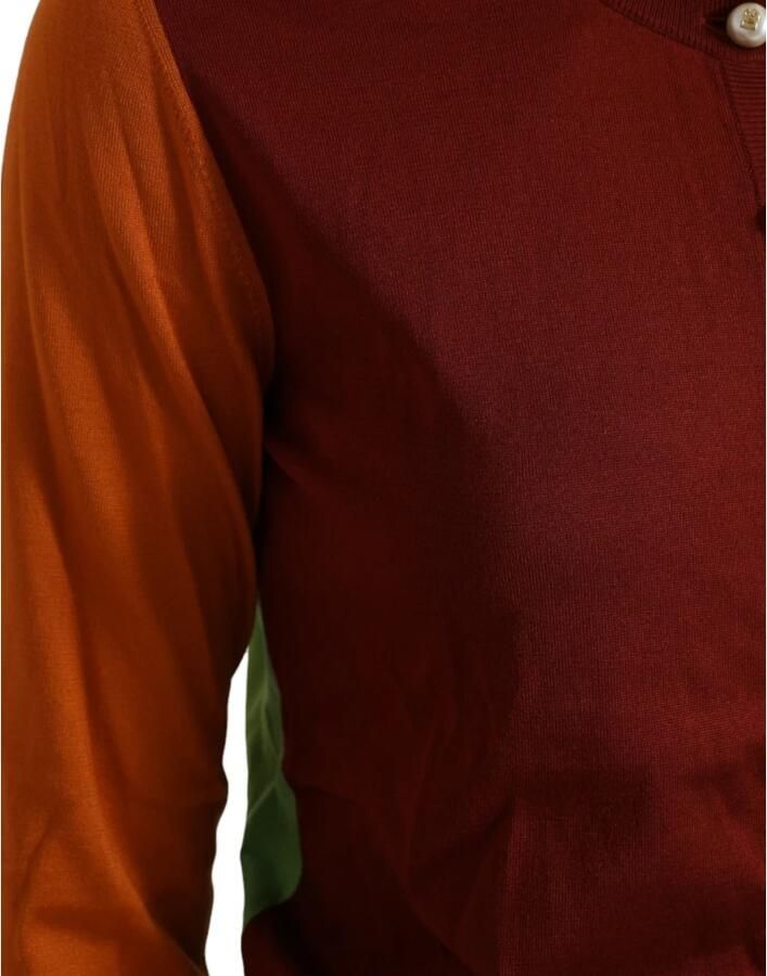 Dolce & Gabbana Zijden Multicolor Crewneck Cardigan Sweater Multicolor Dames - Foto 3