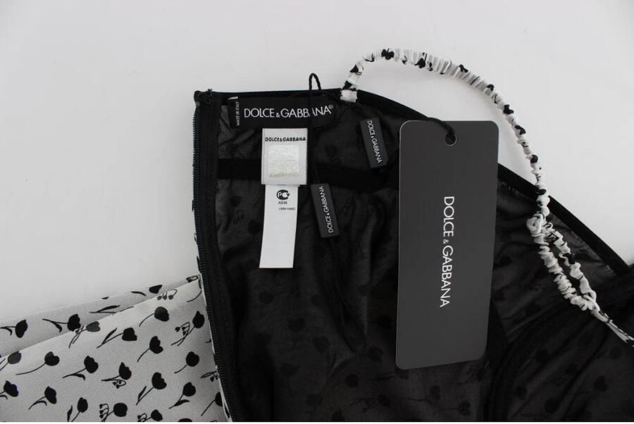 D&G Pyjama's nachthemden D&G Dolce Gabbana Slip Dress Bloemenprint Kanten Bies - Foto 3