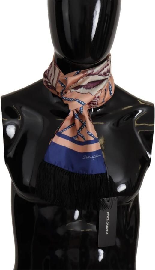 Dolce & Gabbana Luxe Zijden Sjaal Multicolor Heren - Foto 4