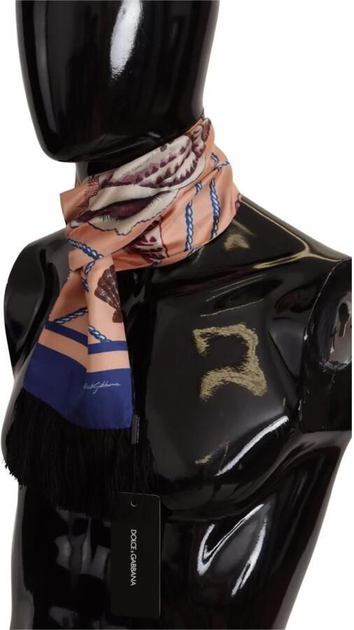 Dolce & Gabbana Luxe Zijden Sjaal Multicolor Heren - Foto 5