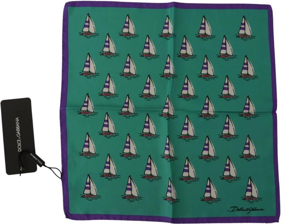 Dolce & Gabbana Zijden Sjaal met Multicolor Print Multicolor Heren - Foto 3