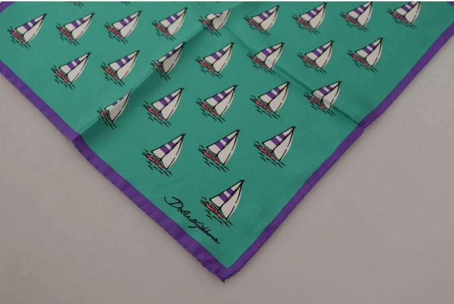 Dolce & Gabbana Zijden Sjaal met Multicolor Print Multicolor Heren - Foto 2