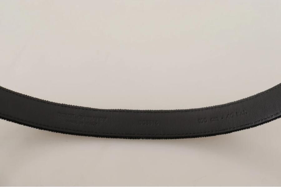Dolce & Gabbana Luxe zwart fluwelen riem met elegante metalen gesp Black Heren - Foto 2