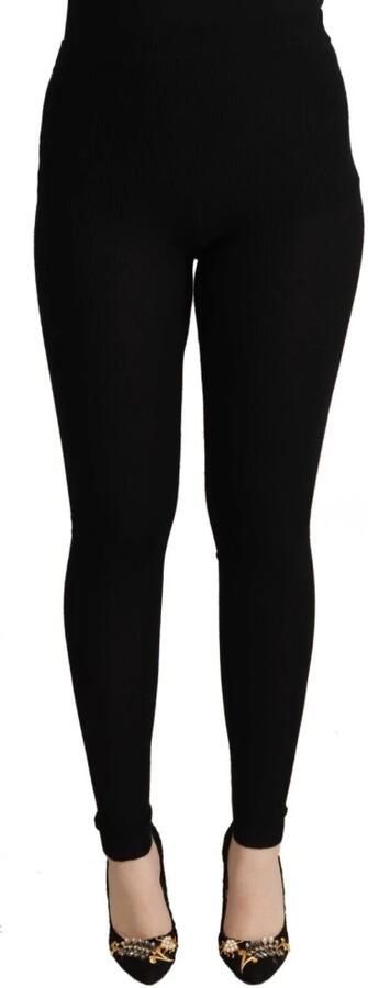 Dolce & Gabbana Gray Cotton Slim Fit Button Front Dress Vest Grijs