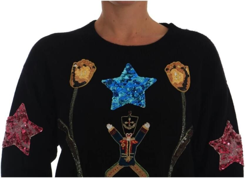 Dolce & Gabbana Betoverende Elegantie Cashmere Sweater Black Dames - Foto 2