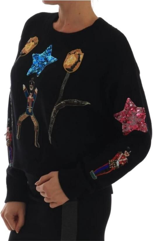 Dolce & Gabbana Betoverende Elegantie Cashmere Sweater Black Dames - Foto 4