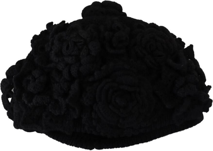 Dolce & Gabbana Zwarte Beanie Hoed van Virgin Wool MainLine Collectie Black Dames - Foto 2