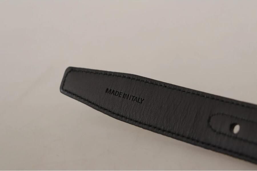 Dolce & Gabbana Marineblauwe Jacquard Riem met Gouden Metalen Gesp Blue Dames - Foto 4