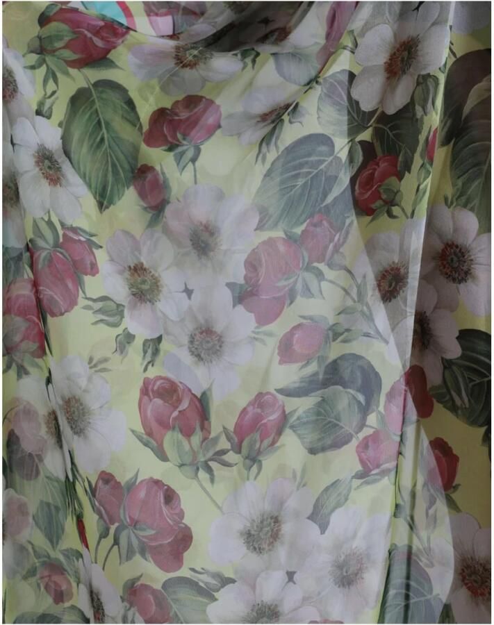 Dolce & Gabbana Bloemig zijden maxi-jurk Multicolor Dames