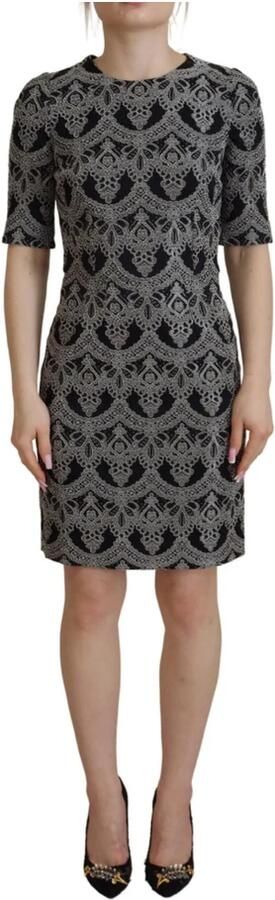 Dolce & Gabbana Luxe Jacquard Shift Bodycon Jurk Multicolor Dames - Foto 6