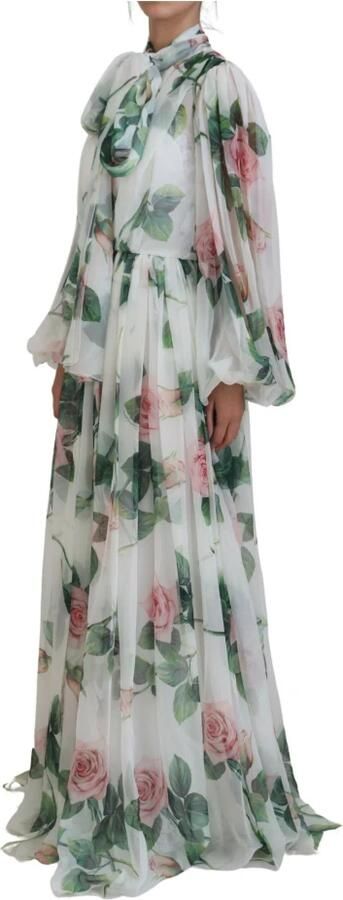 D&G Jurk D&G FloralPrint Zijden Chiffon Jurk Model DR28875 - Foto 4