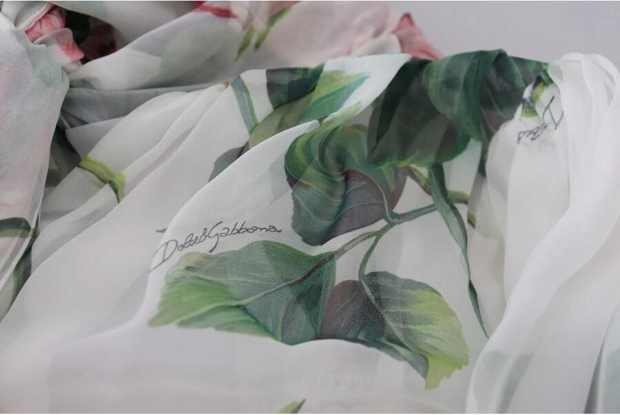 D&G Jurk D&G FloralPrint Zijden Chiffon Jurk Model DR28875 - Foto 3