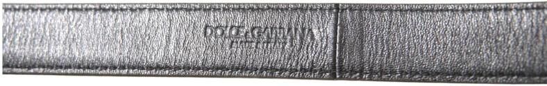 Dolce & Gabbana Metallic Gouden Leren Riem met Metalen Gesp Yellow Heren - Foto 5
