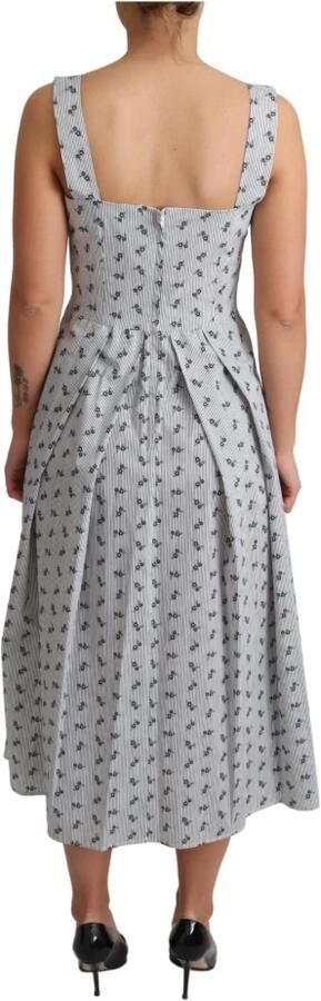 Dolce & Gabbana Comfortabele en stijlvolle katoenen jurk Gray Dames - Foto 3