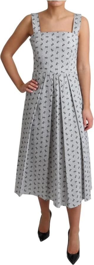 Dolce & Gabbana Comfortabele en stijlvolle katoenen jurk Gray Dames - Foto 2