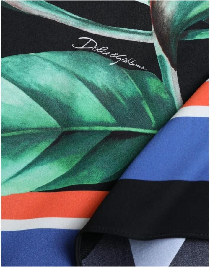 D.Exterior Black Blue Cotton Stretch Straight Skirt Zwart - Foto 3