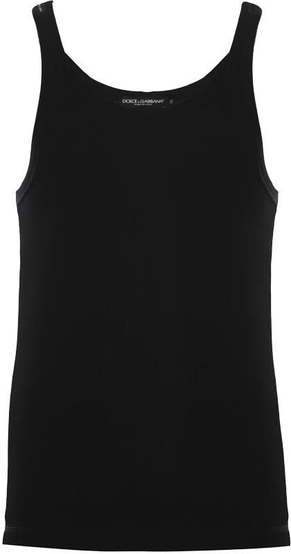 Dolce & Gabbana Mouwloos topje Black Heren