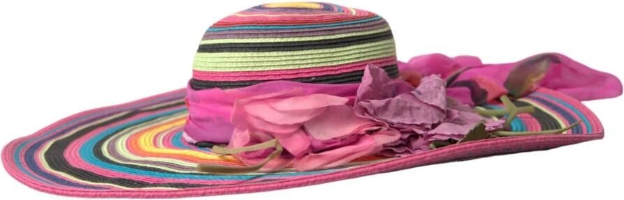 Dolce & Gabbana Multicolor breedgerande zonnehoed Multicolor Dames - Foto 5