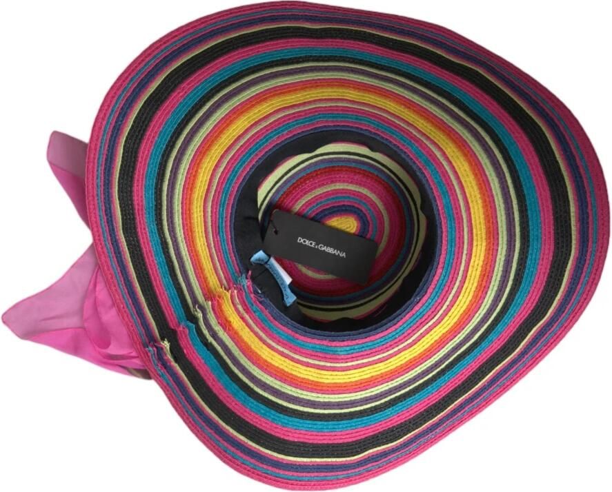 Dolce & Gabbana Multicolor breedgerande zonnehoed Multicolor Dames - Foto 4