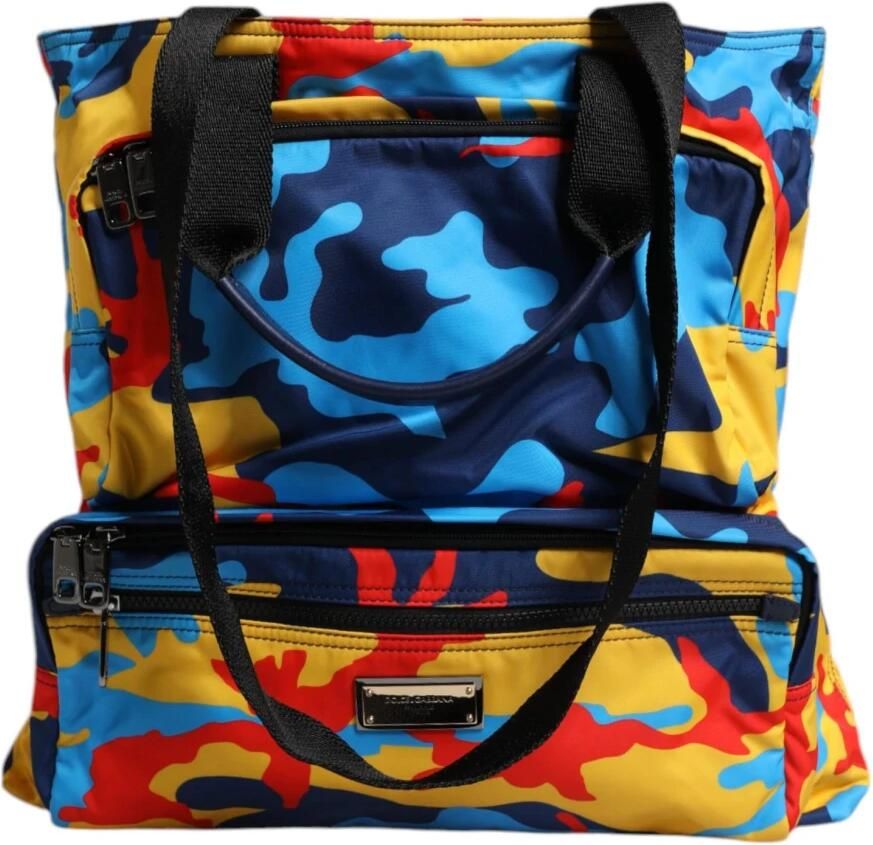 Dolce & Gabbana Multicolor Camo Nylon Shopper Tas Multicolor Dames - Foto 4