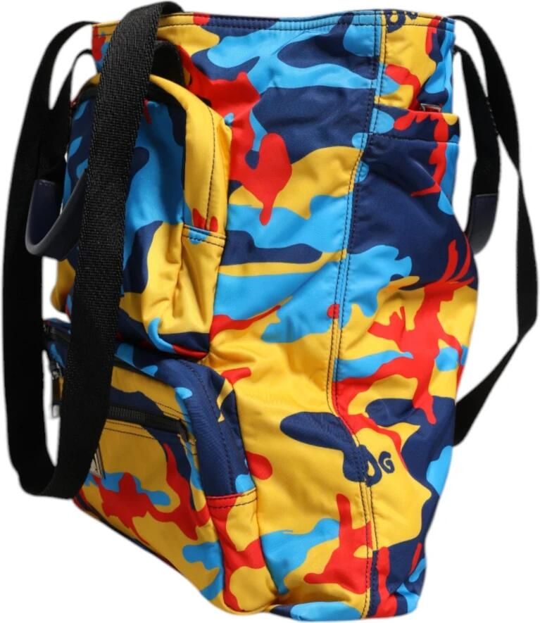 Dolce & Gabbana Multicolor Camo Nylon Shopper Tas Multicolor Dames