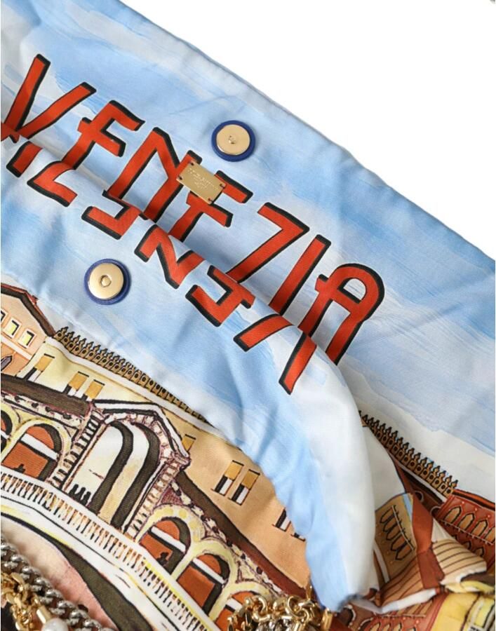 Dolce & Gabbana Multicolor Canvas Shopping Tote Tas Multicolor Dames