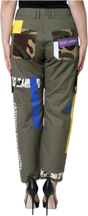 Dolce & Gabbana Multicolor Cargo Broek Regular Fit Groen Multicolor Dames - Foto 4