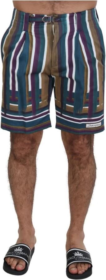 Dolce & Gabbana Multicolor Chino Shorts Regular Fit Multicolor Heren - Foto 6