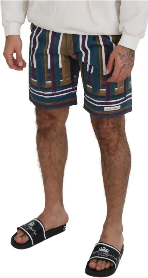 Dolce & Gabbana Multicolor Chino Shorts Regular Fit Multicolor Heren - Foto 3