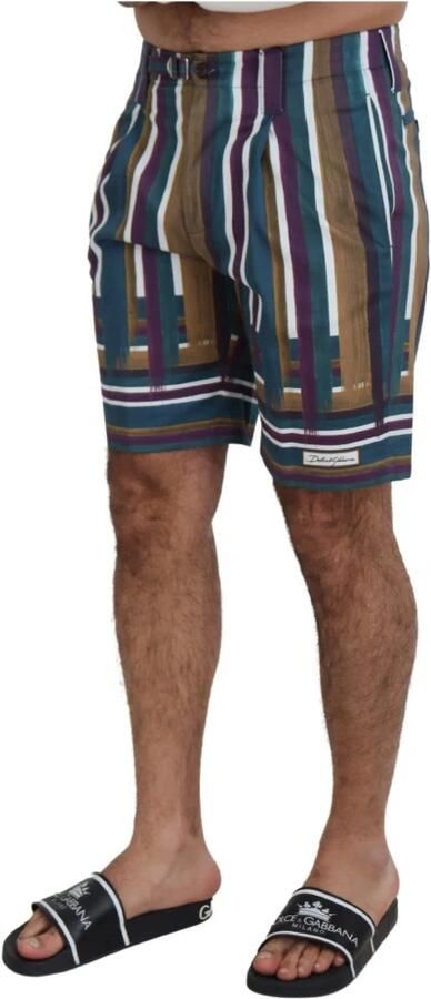 Dolce & Gabbana Multicolor Chino Shorts Regular Fit Multicolor Heren - Foto 5