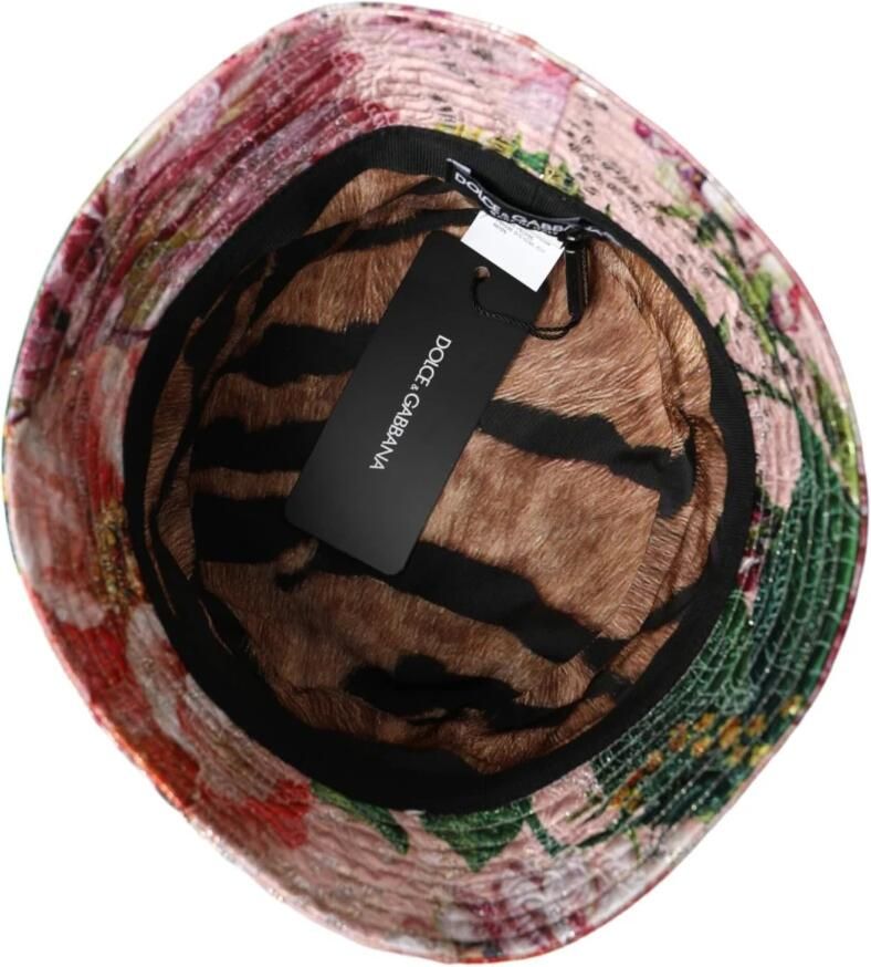 Dolce & Gabbana Multicolor Floral Jacquard Bucket Cap Multicolor Heren - Foto 3