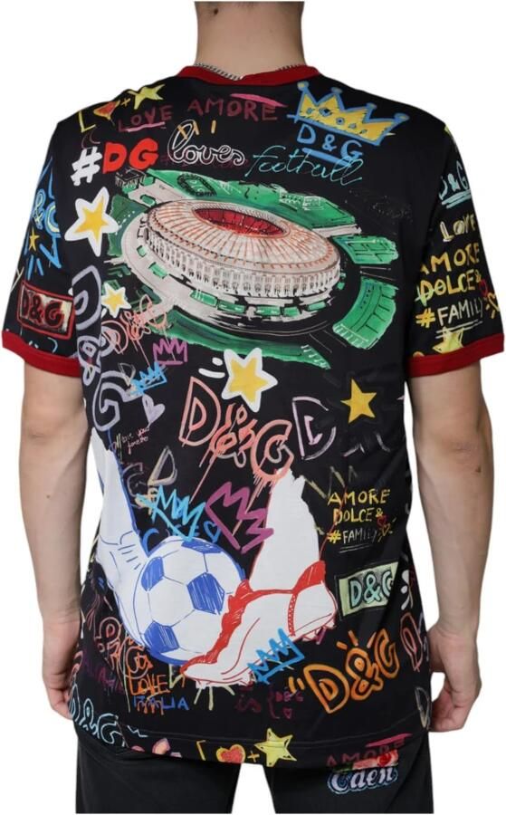 Dolce & Gabbana Multicolor Grafische Print Katoenen T-shirt Multicolor Heren - Foto 4