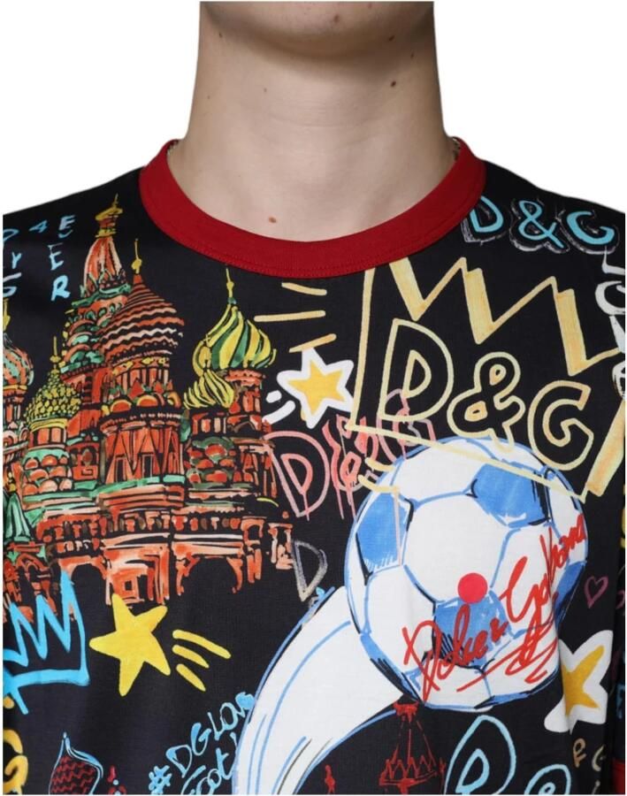 Dolce & Gabbana Multicolor Grafische Print Katoenen T-shirt Multicolor Heren - Foto 3