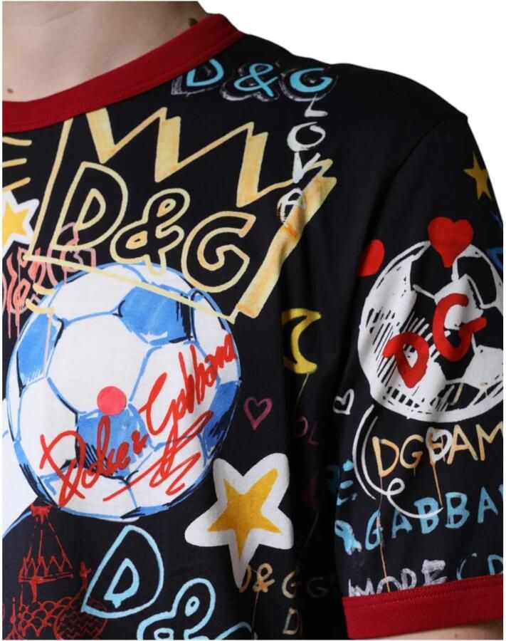 Dolce & Gabbana Multicolor Grafische Print Katoenen T-shirt Multicolor Heren - Foto 2