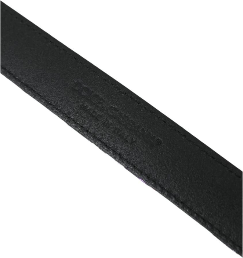 Dolce & Gabbana Multicolor Jacquard Lederen Riem Multicolor - Foto 2