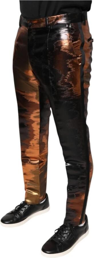 Dolce & Gabbana Multicolor Jacquard Regular Fit Pantalon Multicolor Heren - Foto 4