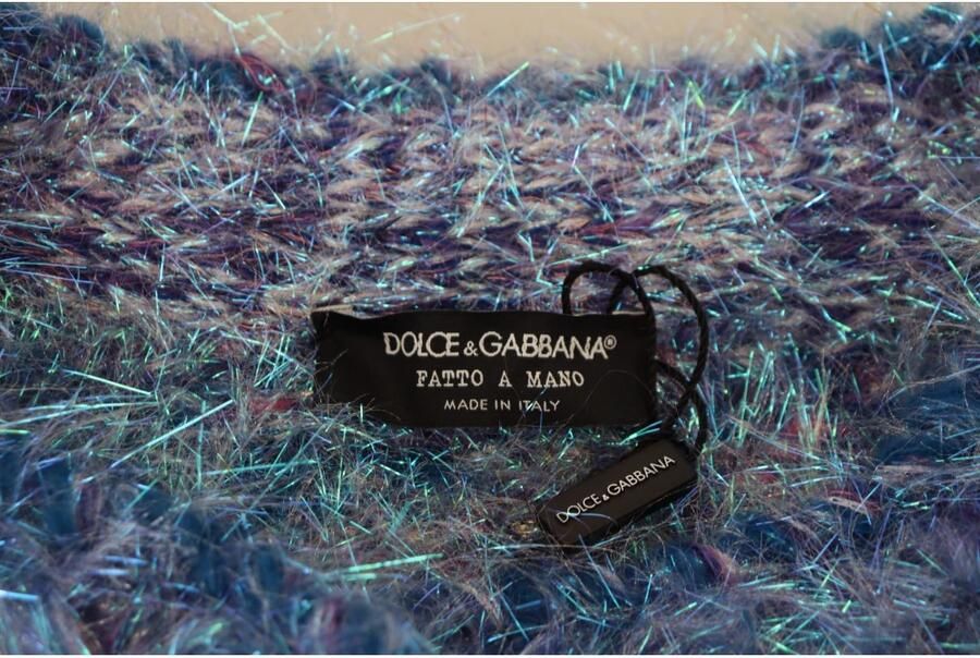 Dolce & Gabbana Nieuwe Multicolor Jas met Lange Mouwen Blauw Dames - Foto 2