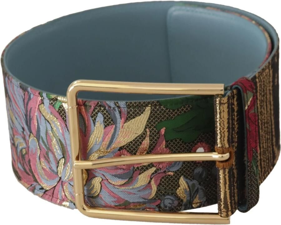 Dolce & Gabbana Multicolor Lederen Logo Gesp Riem Multicolor Dames - Foto 6