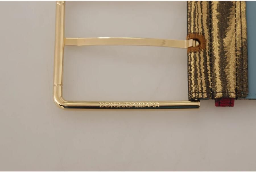 Dolce & Gabbana Multicolor Lederen Logo Gesp Riem Multicolor Dames - Foto 2