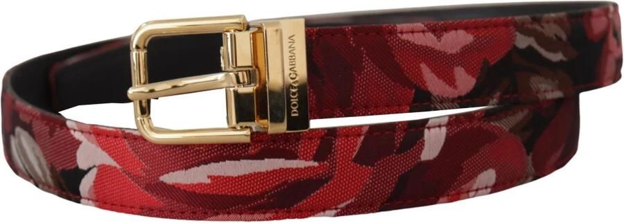 Dolce & Gabbana Levendig Multicolor Leren Riem met Gouden Gesp Multicolor Dames - Foto 2