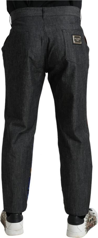 Dolce & Gabbana Multicolor Tiger Print Losse Denim Jeans Multicolor Heren - Foto 6