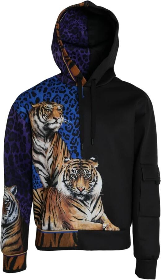 Dolce & Gabbana Tijger Animal Print Hoodie Multicolor Heren - Foto 5
