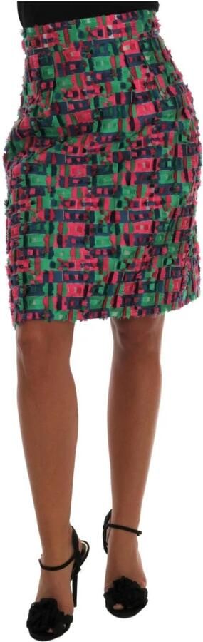 Dolce & Gabbana Multicolor Tweed Mini Rok Multicolor Dames - Foto 5