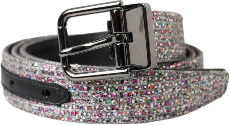 Dolce & Gabbana Multicolor versierde riem met zilveren gesp Multicolor Unisex - Foto 4