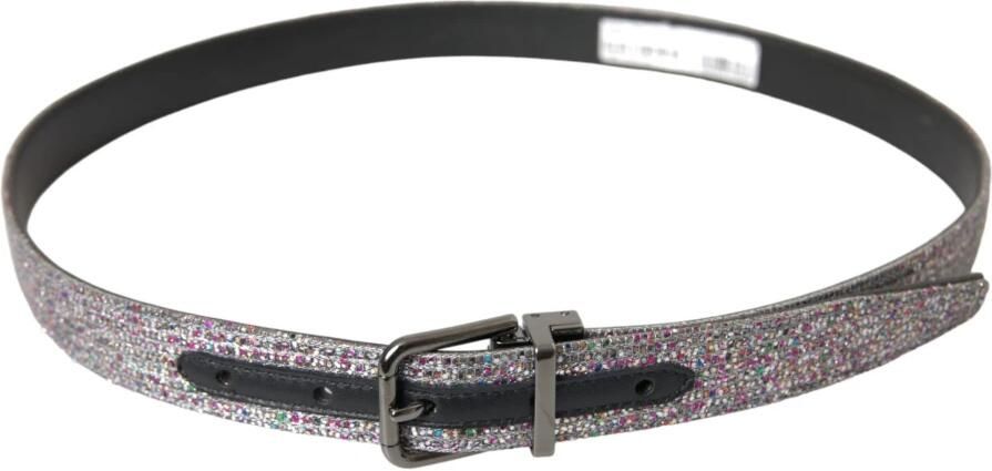 Dolce & Gabbana Multicolor versierde riem met zilveren gesp Multicolor Unisex - Foto 3