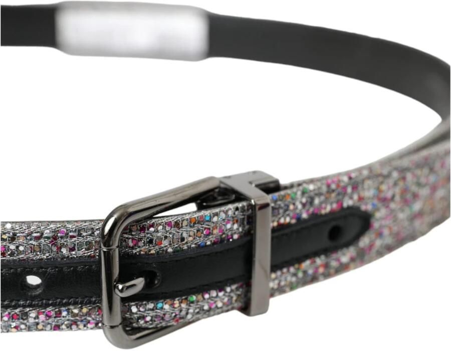 Dolce & Gabbana Multicolor versierde riem met zilveren gesp Multicolor Unisex - Foto 2