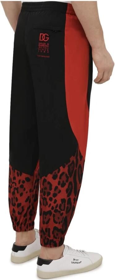 Dolce & Gabbana Nylon Elastische Broek met Gespband Black Heren - Foto 2