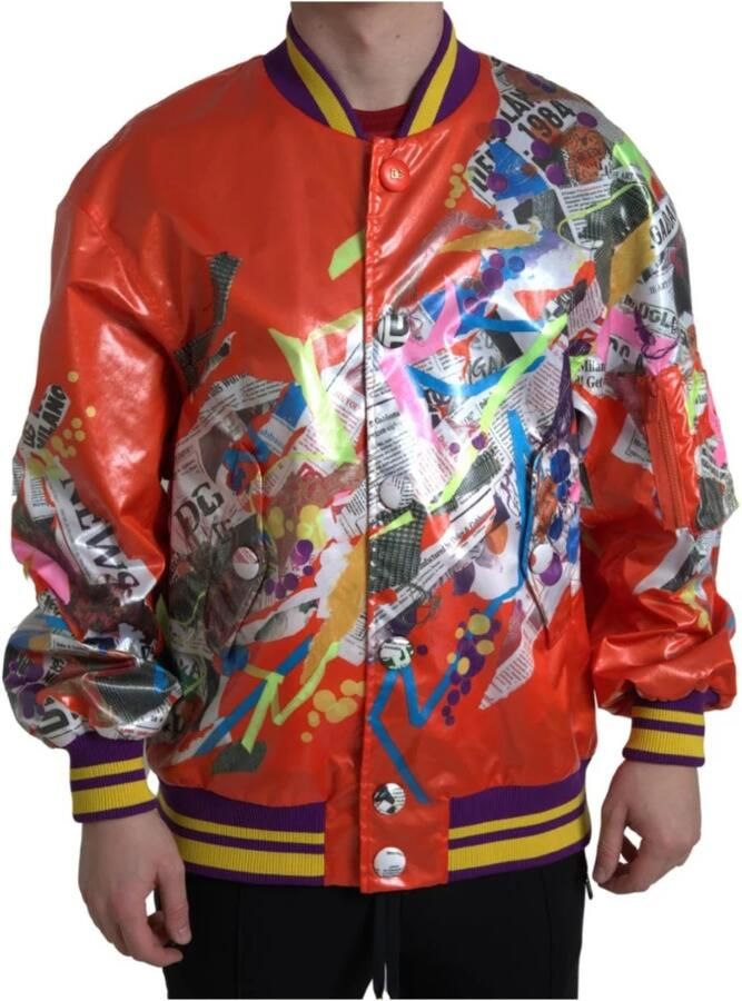 D&G Trainingsjack D&G Bedrukt satijnen baseballjack bomberjack - Foto 4