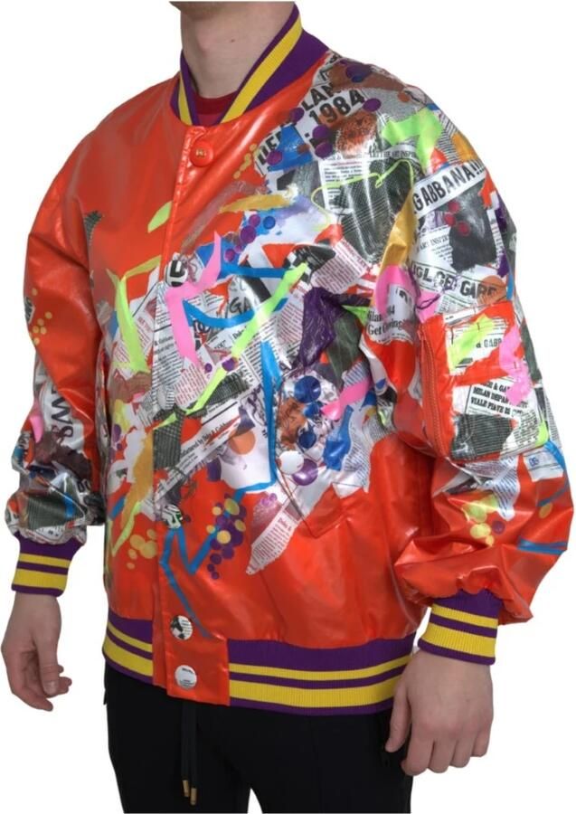 D&G Trainingsjack D&G Bedrukt satijnen baseballjack bomberjack - Foto 2